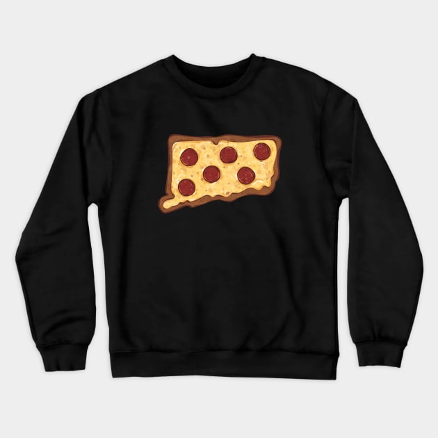 Connecticut Pizza Crewneck Sweatshirt by cottoncanvas